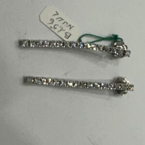 Orecchini oro bianco 18 KT e BRILLANTI PER ct1,56