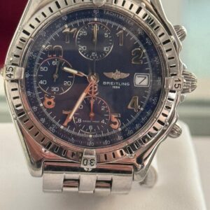 Breitling Chronomat, acciaio, data, automatico, revisionato con un anno di garanzia del negozio.