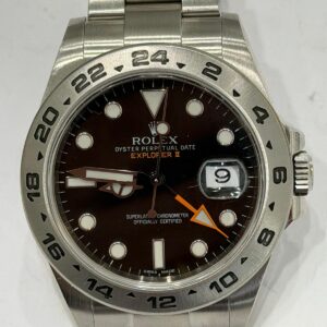 Rolex Explorer II automatico, acciao, anno 2012, diametro 42mm, ref.216570, revisionato, completo di scatola e garanzia, più un anno di garanzia del negozio.